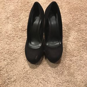 Black platform heels